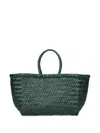 Dragon Diffusion Woven Leather Tote Bag In Pattern