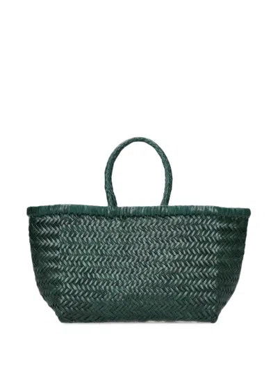 Dragon Diffusion Woven Leather Tote Bag In Pattern