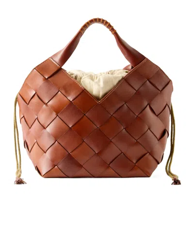 Dragon Diffusion Castello Leather Shoulder Bag In Brown