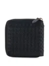 Dragon Diffusion Woven Leather Wallet In Red