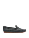 Dragon Diffusion Woven Loafers In Blue