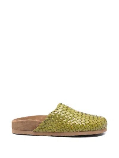 DRAGON DIFFUSION WOVEN MULES
