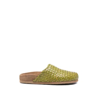 DRAGON DIFFUSION WOVEN MULES