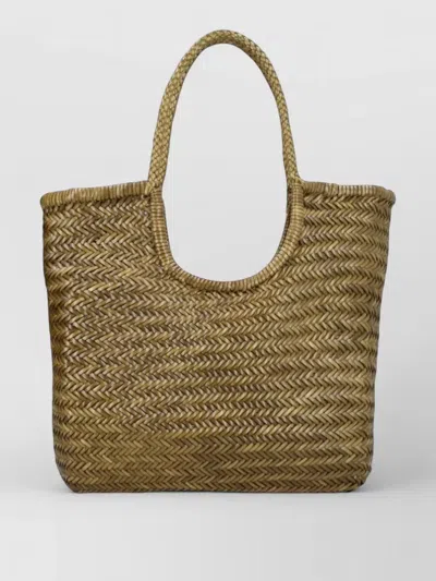 Dragon Diffusion Woven Rectangular Tote Bag Dual Handles