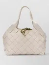 Dragon Diffusion Woven Shoulder Bag Featuring Top Handles