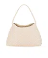Dragon Diffusion Woven Shoulder Bag In Sand