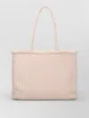 Dragon Diffusion Woven Tote Bag Featuring Structured Top Handles