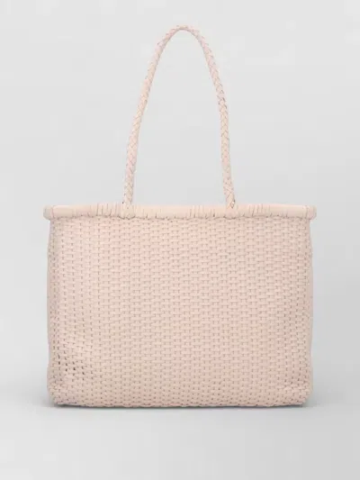 Dragon Diffusion Woven Tote Bag Featuring Structured Top Handles