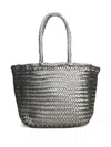 Dragon Diffusion Woven Tote Bag In Gray