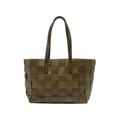 Dragon Diffusion Woven Tote Bag In Green