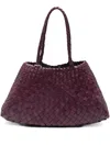 Dragon Diffusion Woven Tote Bag In Red