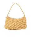 Dragon Diffusion Gold Leather Shoulder Bag In Black