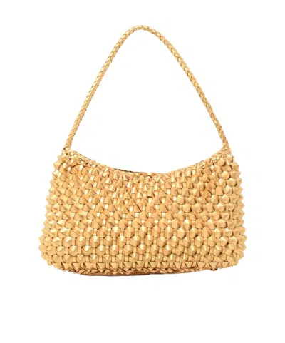 DRAGON DIFFUSION WOVEN-DETAIL HANDBAG
