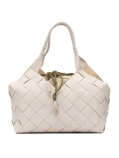 Dragon Difussion Beige Cow Leather Shoulder Bag