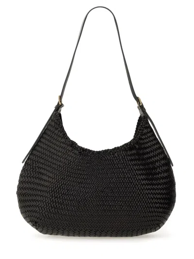 Dragon Difussion Black Buff Leather Shoulder