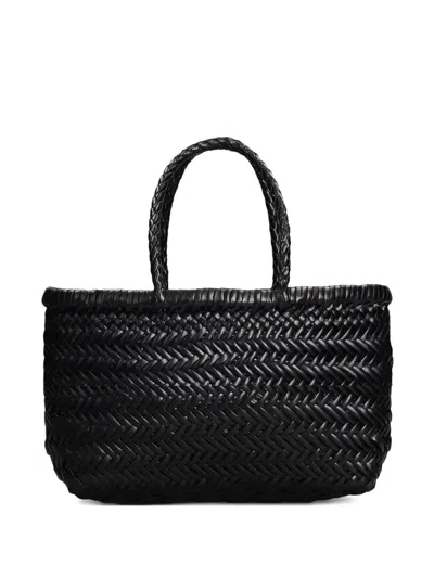 Dragon Difussion Black Buffalo Leather Handbag