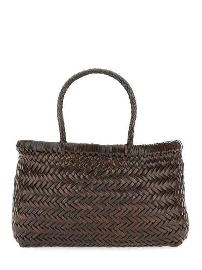 Dragon Difussion Borsa Flat Gora Mini In Brown