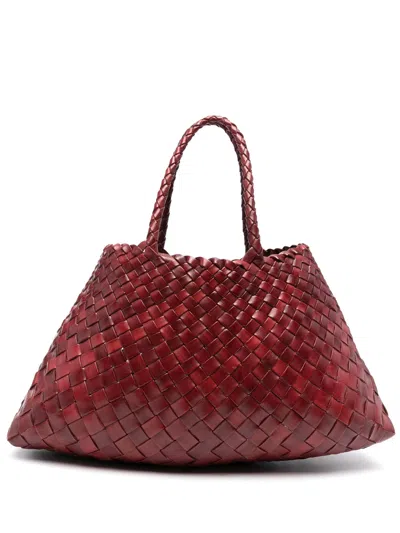 Dragon Difussion Borsa Santa Croce Small In Burgundy