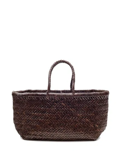 Dragon Difussion Brown Buffalo Leather Handbag