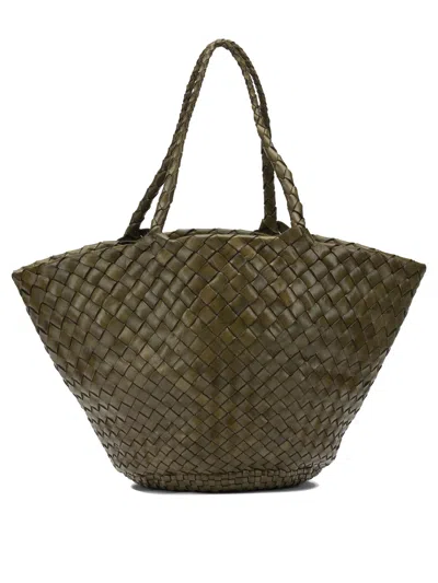 Dragon Difussion Green Buffalo Calf Leather Handbag