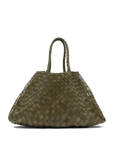 Dragon Difussion Green Buffalo Calf Leather Handbag