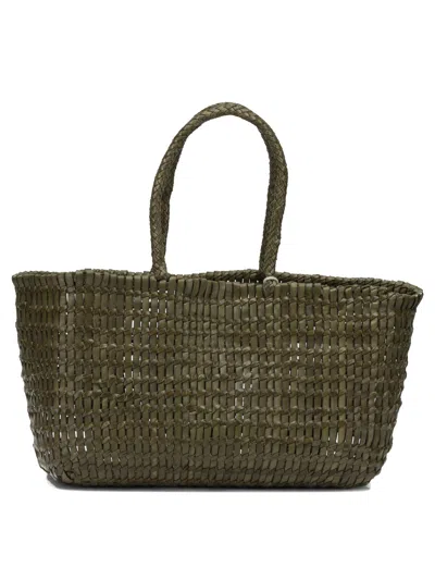 Dragon Difussion Green Buffalo Calf Leather Handbag