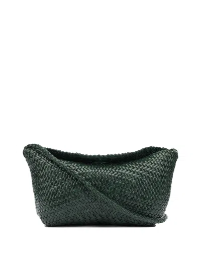 Dragon Difussion Green Buffalo Calf Leather Shoulder Bag