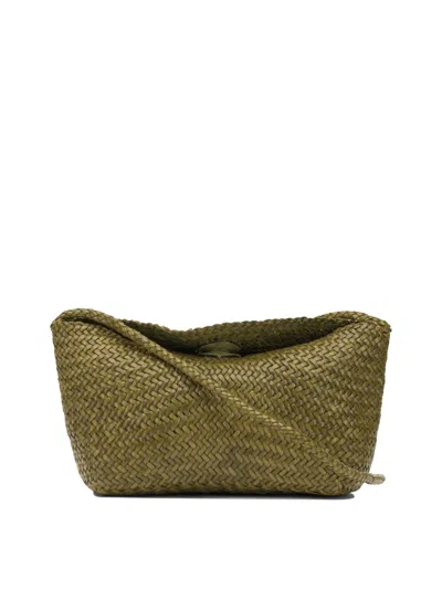 Dragon Difussion Green Buffalo Calf Leather Shoulder Bag
