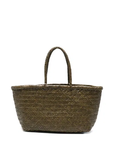 Dragon Difussion Kaki Leather Handbag