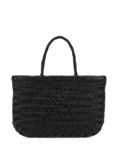 Dragon Difussion Mini Flat Gora Basket Bag In Black