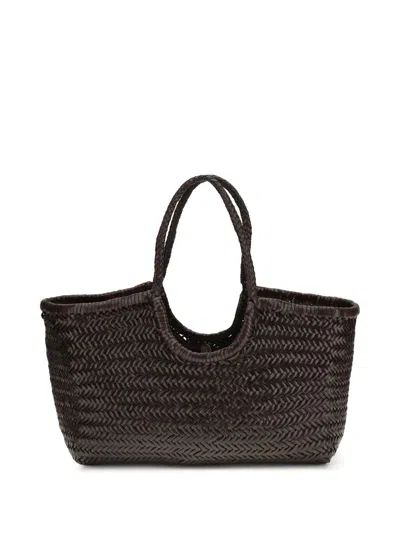 Dragon Difussion Nantucket Large Basket Bag In Brown