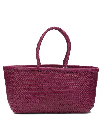 Dragon Difussion Pink Buffalo Calf Leather Shoulder Bag