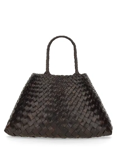Dragon Difussion Santa Croce Leather Bag In Brown