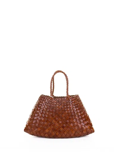 Dragon Difussion Santa Croce Small Bag In Brown