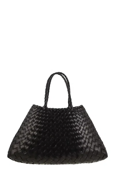 Dragon Difussion Woven Tote Bag In Black