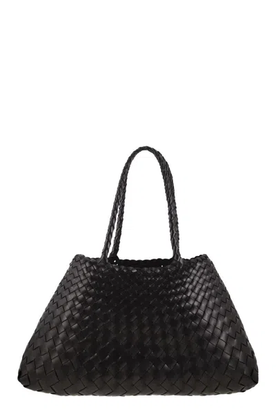 Dragon Difussion Woven Tote Bag In Black