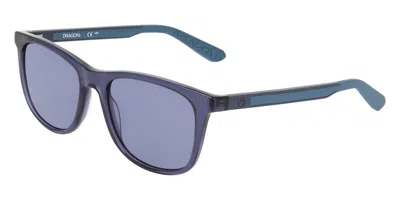 Dragon Dr Bay Ll 410 Men's Sunglasses Blue Size 54 In Navy Blue