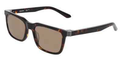 Dragon Dr Braxton Ll 240 Men's Sunglasses  Size 55 In Brown