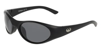 Dragon Dr Hiss Ll Polar 002 Men's Sunglasses Black Size 56 In Matte Black