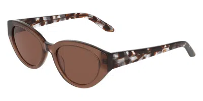 Dragon Dr Jade Ll 232 Women's Sunglasses  Size 53 In Orange
