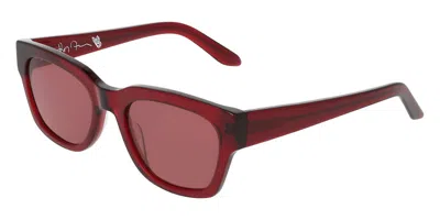 Dragon Dr Kimmy Ll 603 Women's Sunglasses Red Size 53 In Ruby Red