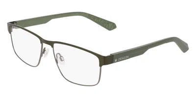 Dragon Dr5020 313 Men's Glasses Green Size 56 - Free Lenses - Blue Light Block Available In Matte Olive Green,gunmetal