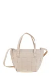 Dragon Japan Mini - Woven Leather Bag In Neutral