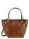 Dragon Japan Mini - Woven Leather Bag In Brown