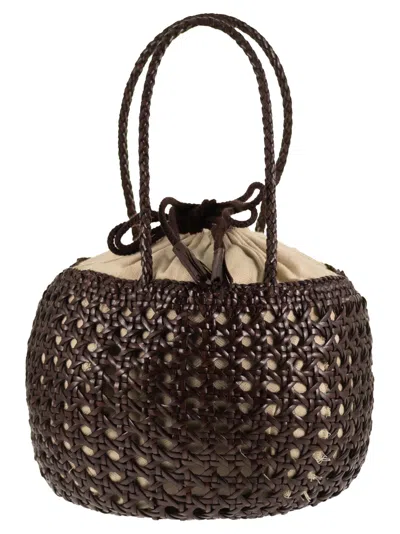 Dragon Juventus - Braided Leather Bag In Pink