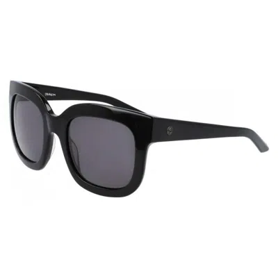 Dragon Ladies Black Rectangular Sunglasses Drfloll001 In ["black"]