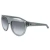 Dragon Ladies Grey Rectangular Sunglasses Drduskll020 In ["grey"]