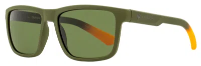 Dragon Men's Rectangular Sunglasses Reed Ll 313 Matte Olive 57mm In Multi