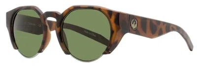 Dragon Men's Round Sunglasses Compass Ll 246 Matte Tortoise 51mm In Multi