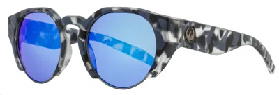Dragon Men's Round Sunglasses Compass Ll Ion 462 Matte Gray Tortoise 51mm In Multi